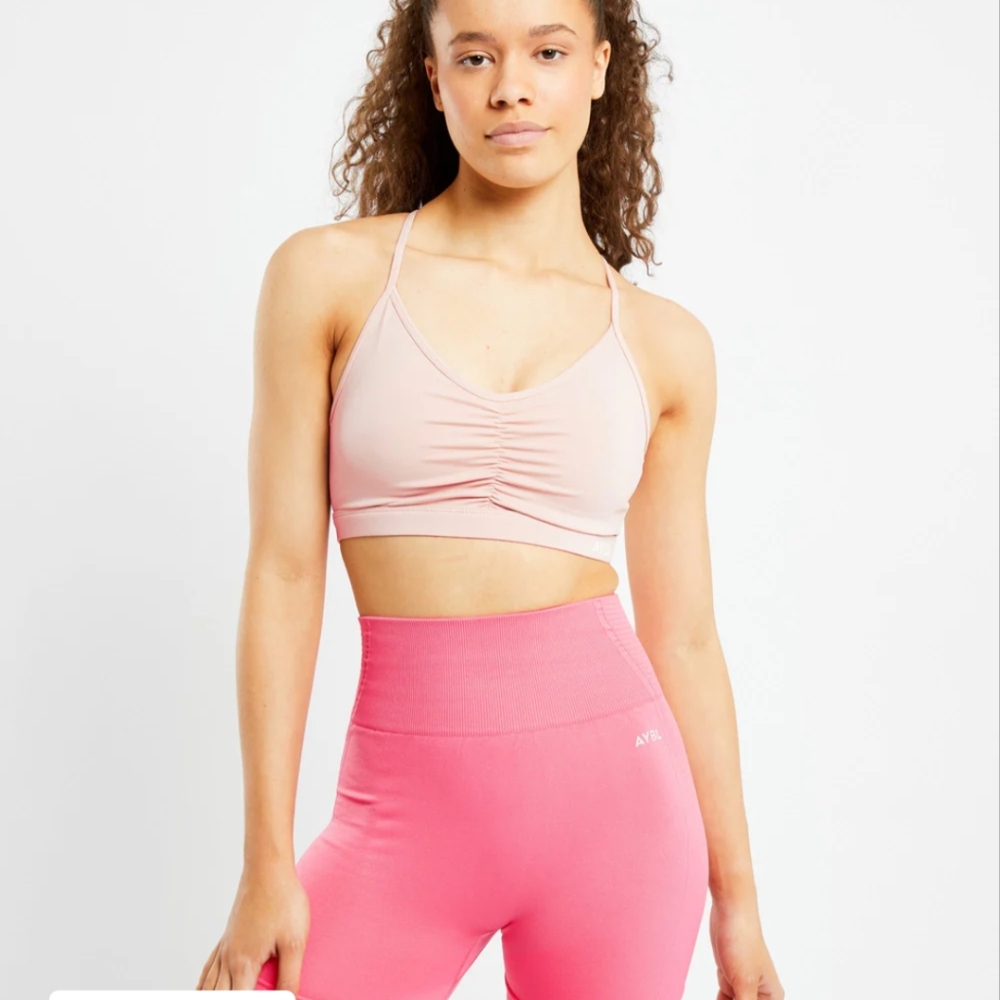 AYBL/Esential Ruched Sport Bra Sz M